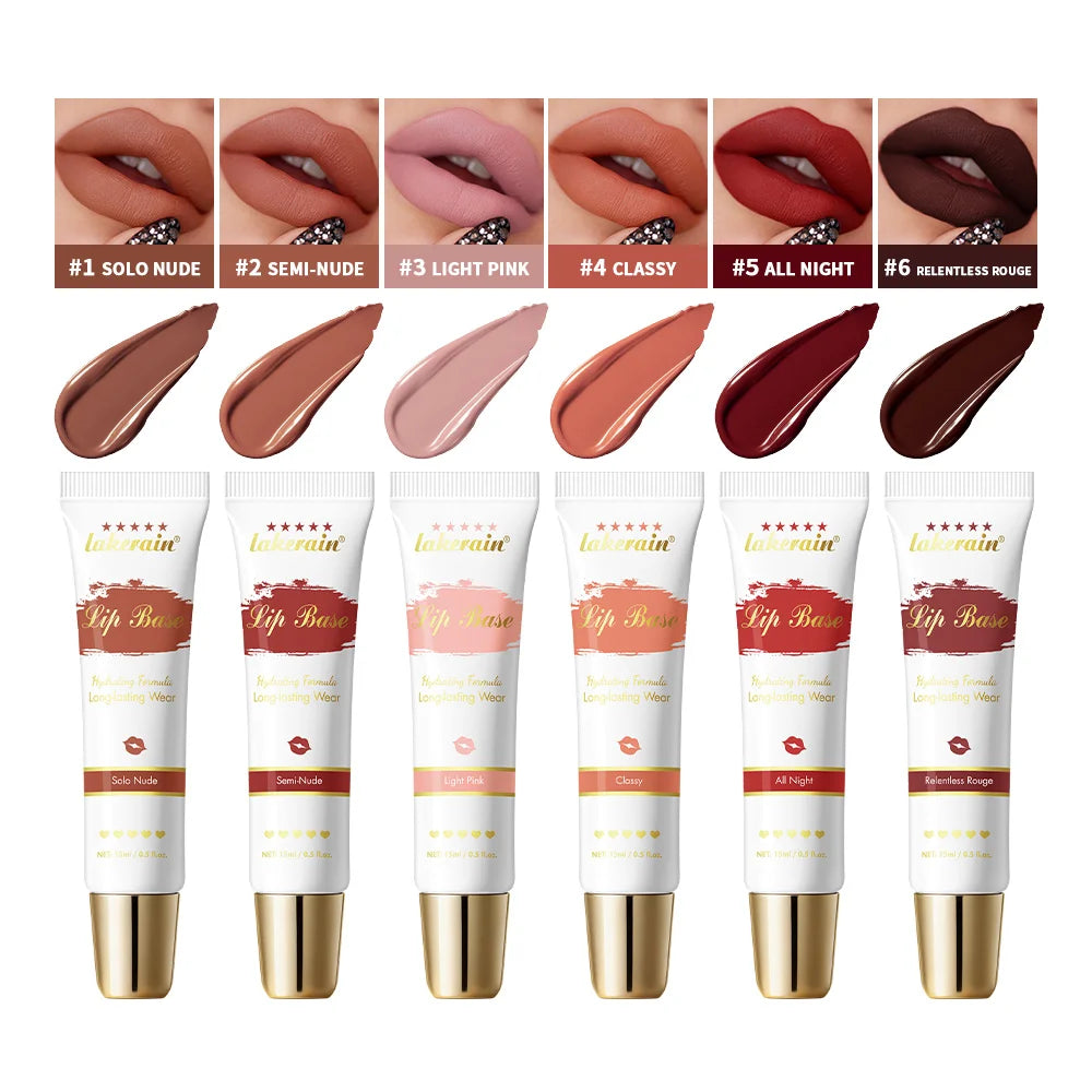 Matte Lip Tint & Blush | Hydrating Shea Butter Lipstick 6 Shades Matte Lip Tint QXL