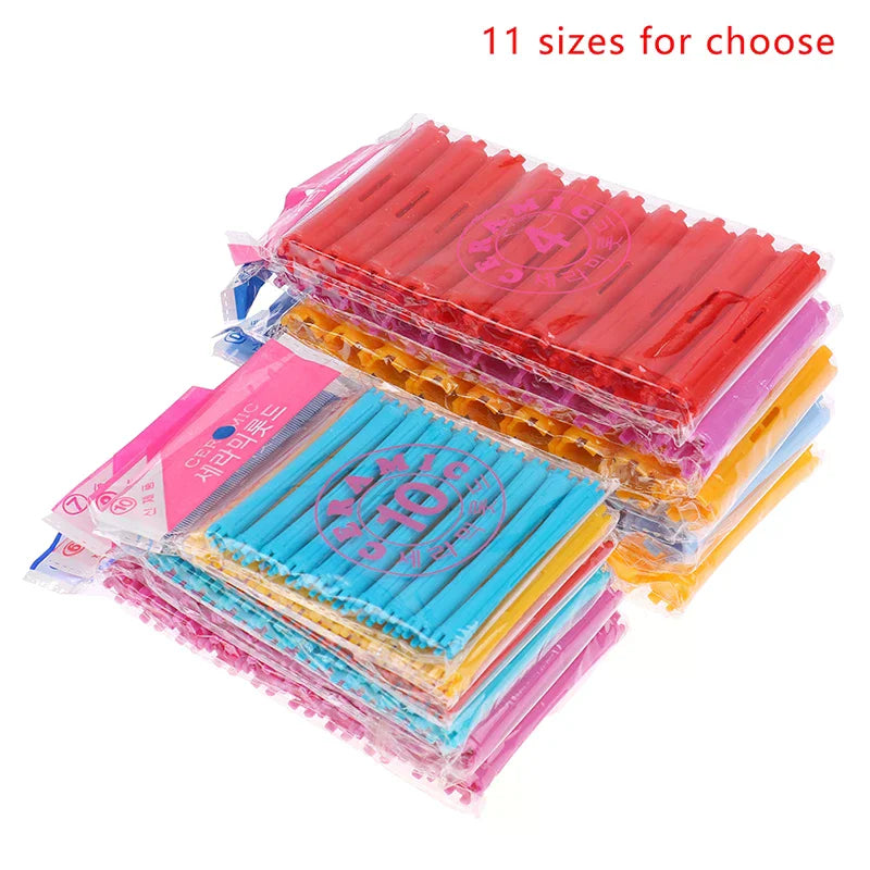 Heatless Hair Curler Rollers Set – 11 Sizes DIY Styling Heatless Hair Curlers QXL