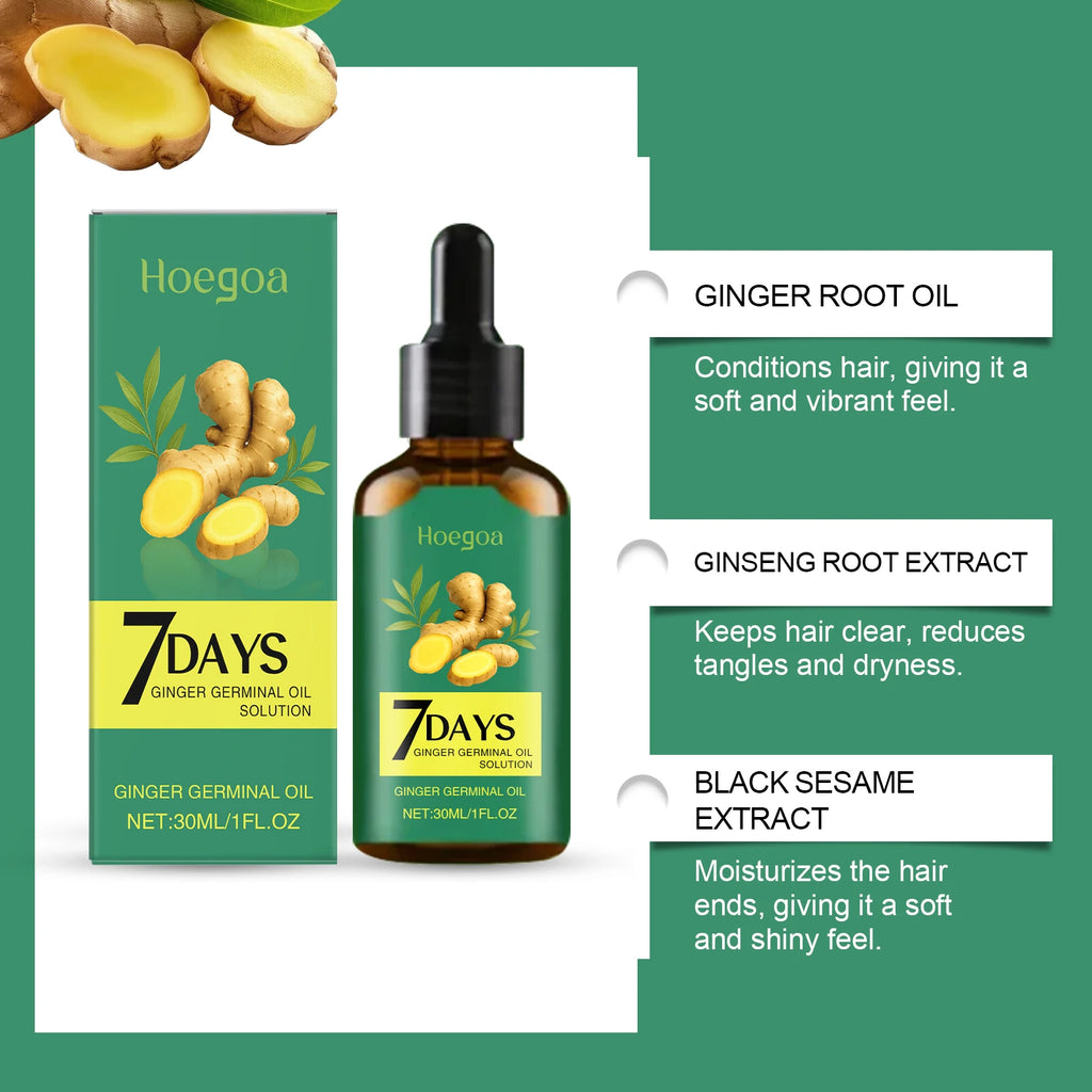 HOEGOA Ginger Hair Growth Serum – Scalp Treatment 30ml Hair Growth Serum QXL
