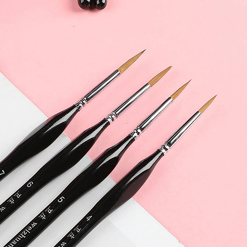 5-Pack 00000 Fine Tip Miniature Paint Brushes – Nylon Detail Miniature Paint Brushes QXL