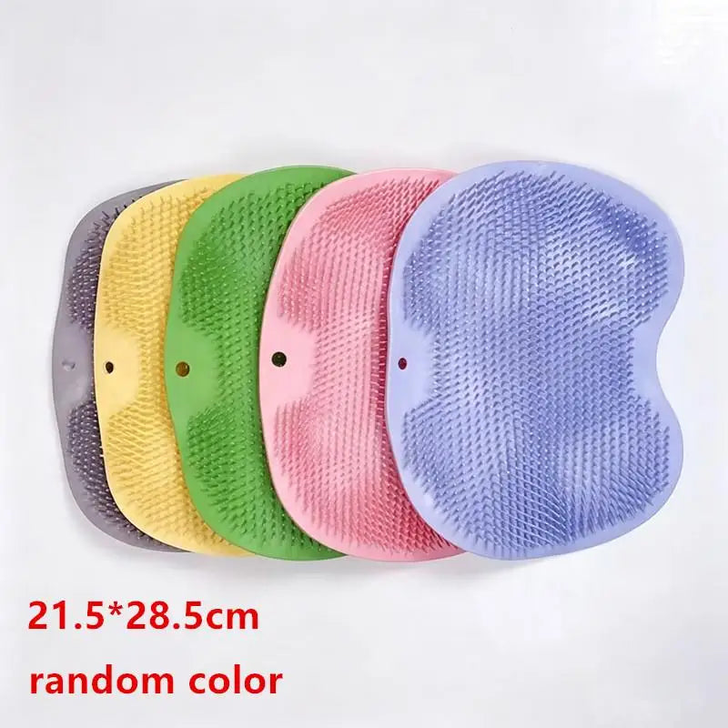 Silicone Shower Scrubber Mat | Exfoliating Back & Foot Tool Shower Scrubber Mat QXL A16