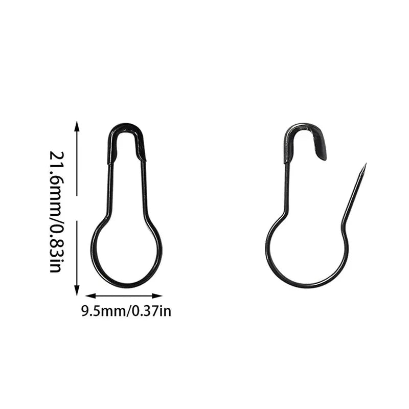 100-Pack Gourd Safety Pins | Stainless Steel Sewing & Craft Safety Pins Set QXL