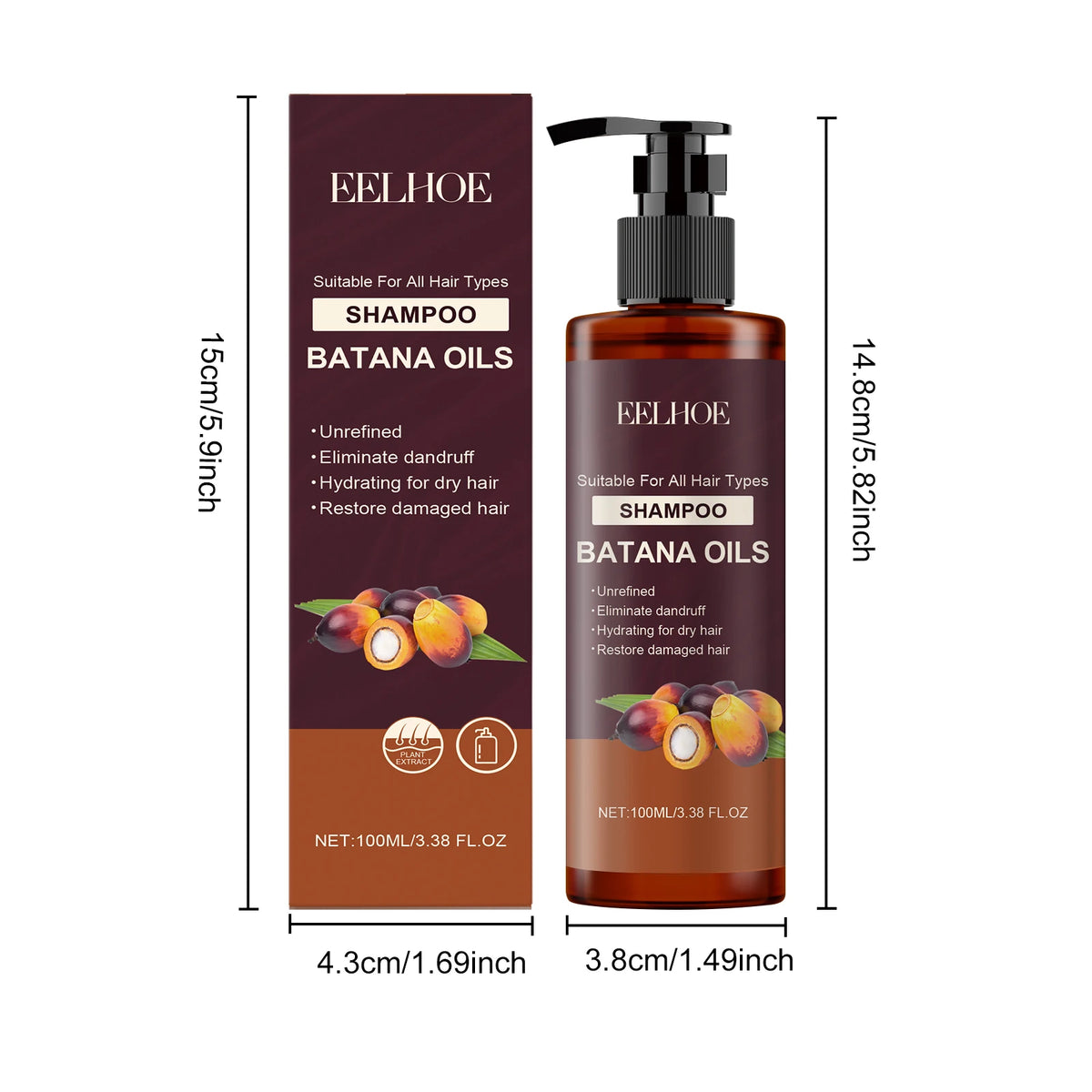 HOEGOA Batana Oil Nourishing Shampoo | Oil Control & Dandruff Nourishing Hair Shampoo QXL 1PCS