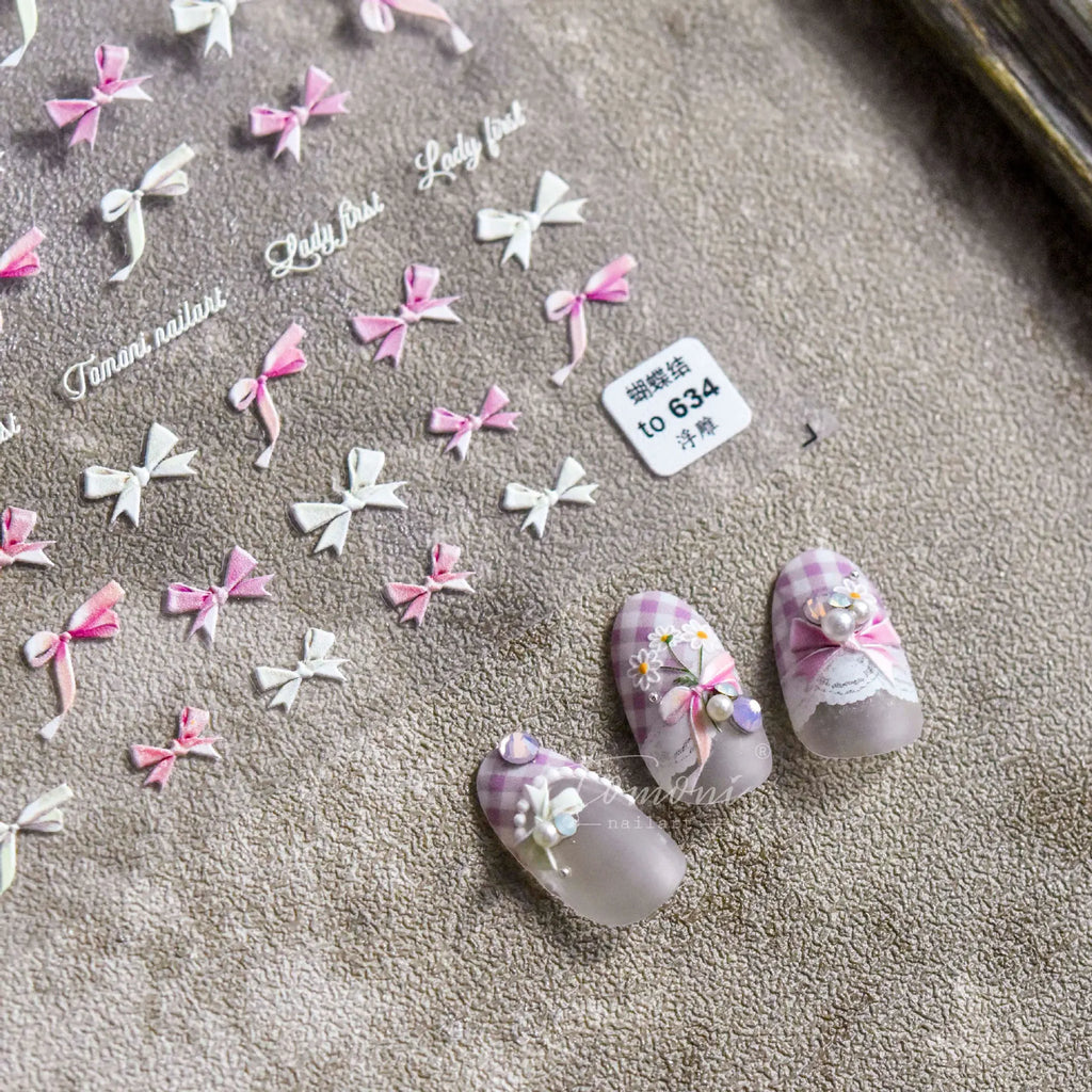 5D Embossed Floral Nail Stickers – Daisy & Sunflower Decals Nail Art Stickers QXL