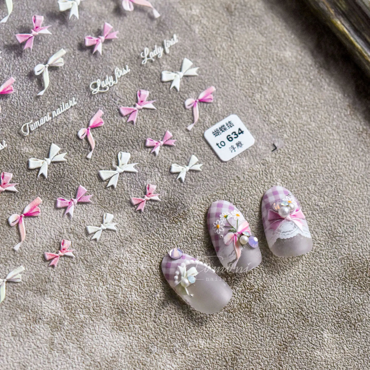 5D Embossed Floral Nail Stickers – Daisy & Sunflower Decals Nail Art Stickers QXL