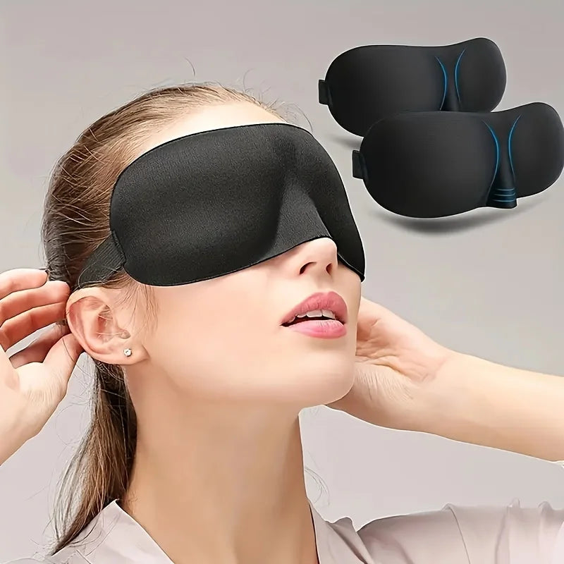 Ultra-Soft Sleep Eye Mask | Light Blocking & Adjustable Sleep Eye Mask QXL
