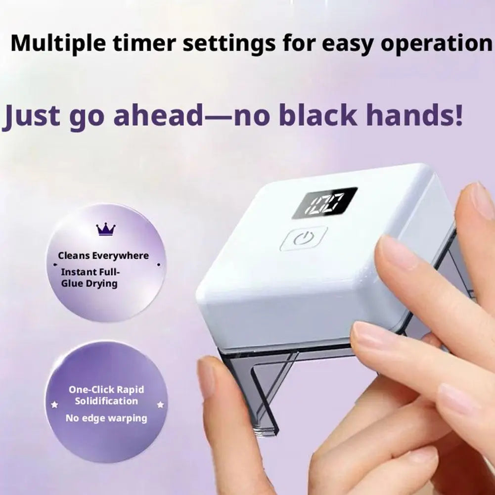 Portable Cat Eye UV LED Nail Lamp | Digital Display Gel Dryer UV LED Nail Lamp QXL
