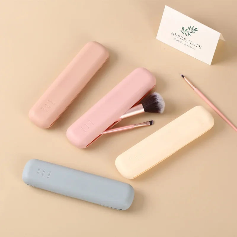 Silicone Travel Makeup Brush Holder & Waterproof Cosmetic Bag Makeup Brush Holder QXL