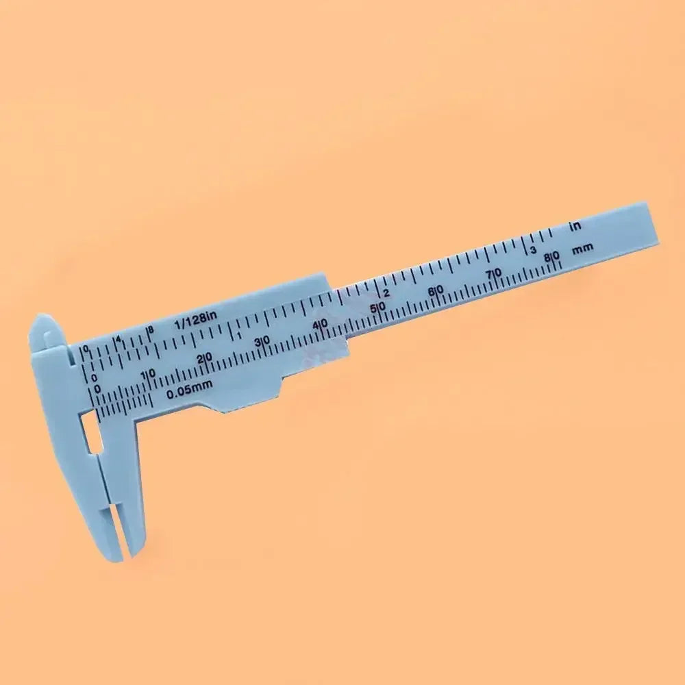 80mm Microblading Eyebrow Caliper | Brow Mapping Ruler Tool Brow Mapping Caliper QXL M88 Blue