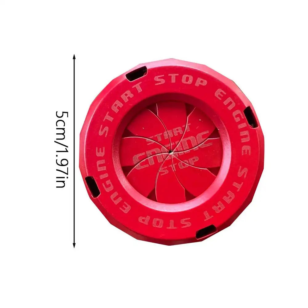Car Ignition Start Button Cover Ring | ABS Plastic Protector Ignition Button Cover QXL Red