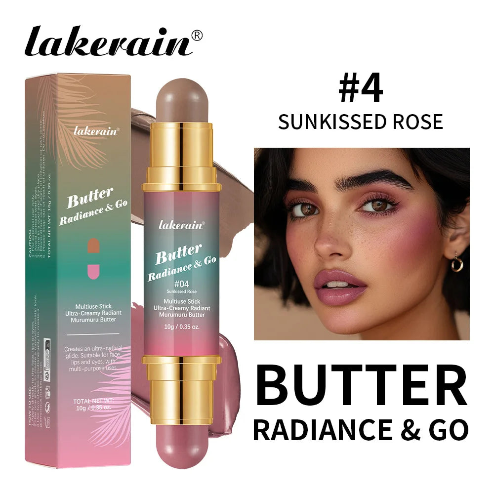 Lakerain 4-in-1 Butter Radiance Makeup Stick | Lips Eyes Cheeks Multi-Use Makeup Stick QXL 04