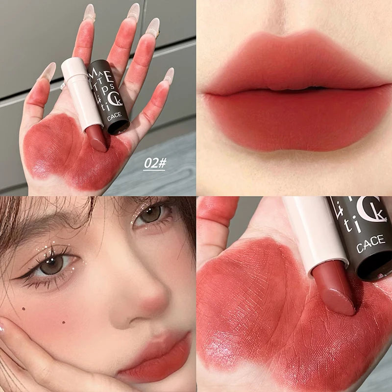 CACE Velvet Matte Lipstick | Waterproof Long-Lasting Lip Stain Matte Lipstick QXL