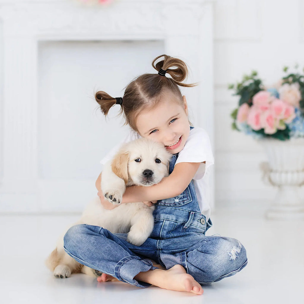 200-Pack Soft Cloth Hair Ties | No-Snag Kids & Daily Use Hair Ties QXL