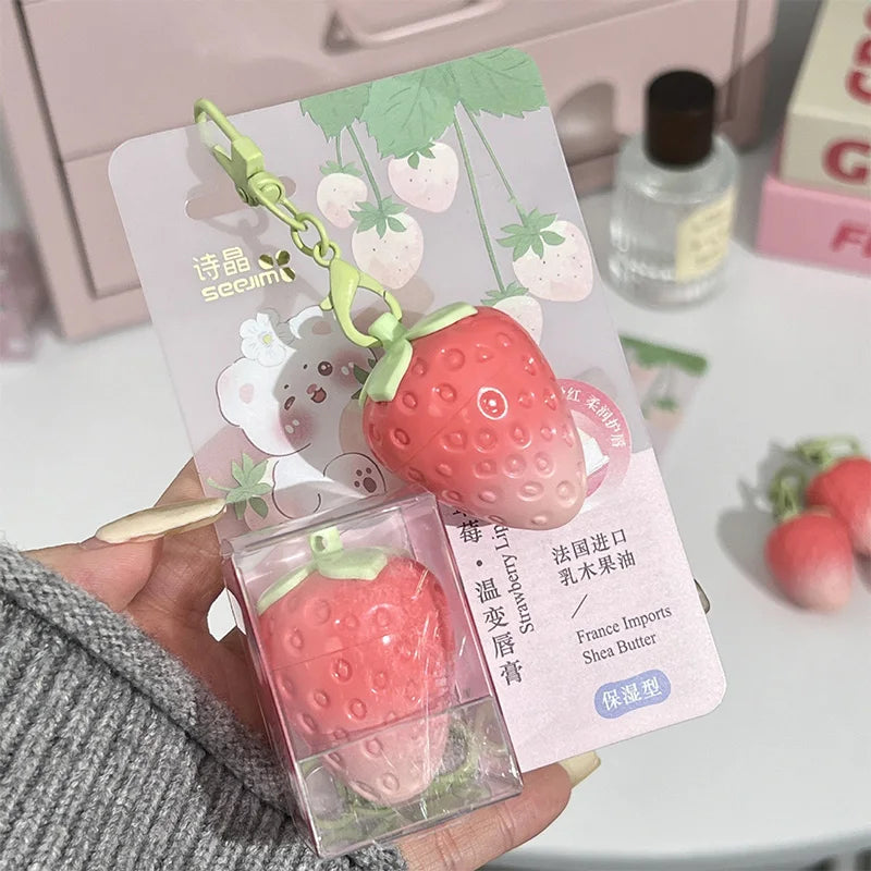 Strawberry Temperature-Changing Lip Balm – Hydrating & Softening Tinted Lip Balm QXL 01