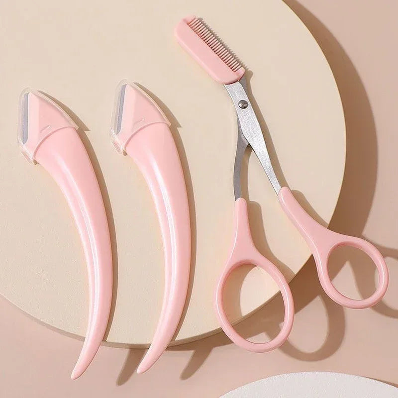 Eyebrow Trimmer Razor & Comb Set – 1/2/3 Pcs Face Shaper Eyebrow Trimmer Razor QXL