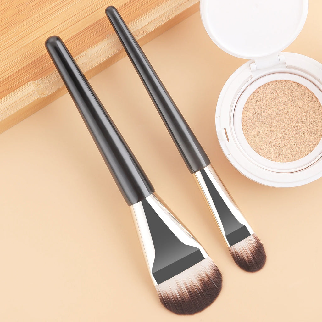 Ronshadow Foundation Brush & Triangle Powder Puff Set – 4 Pc Makeup Brush Set QXL