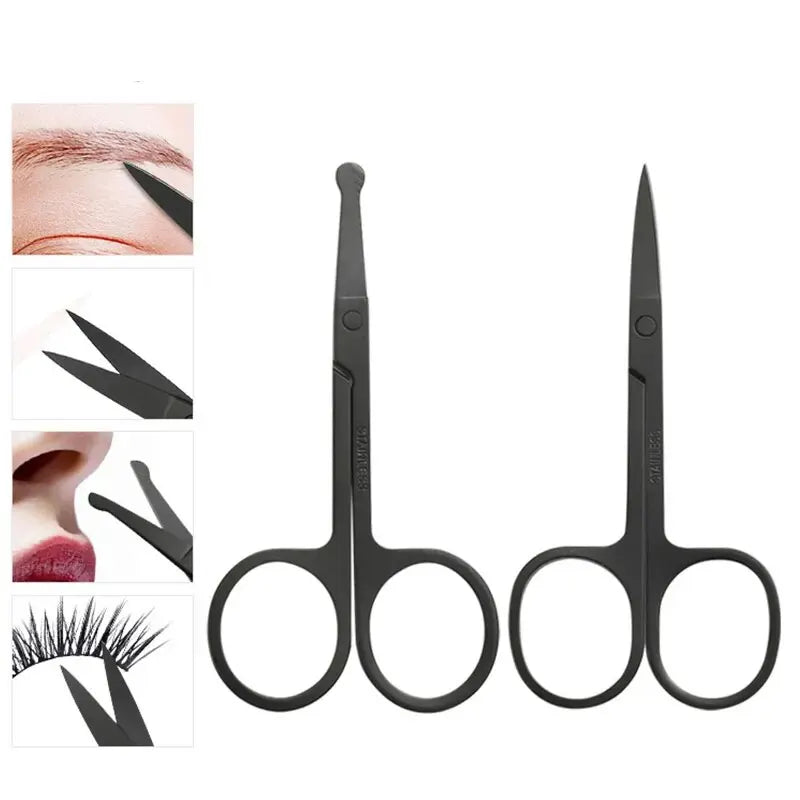 Stainless Steel Nose, Ear & Eyebrow Trimming Scissors Grooming Scissors QXL