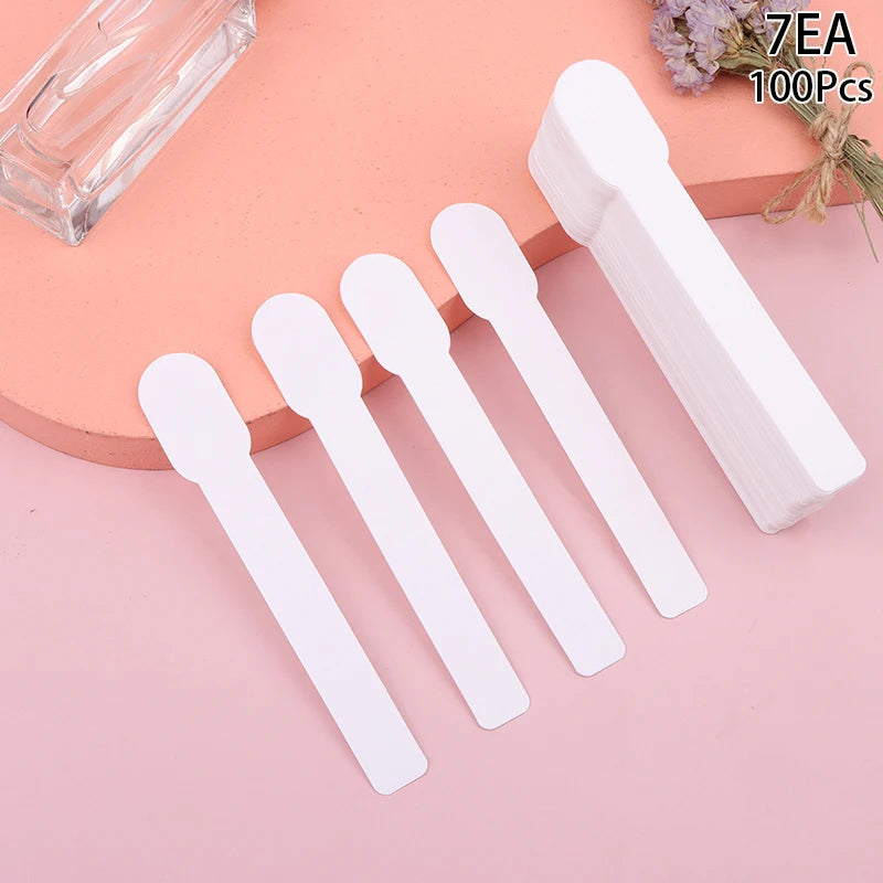 100-Pack Flower-Shape Perfume & Essential Oil Test Strips Fragrance Test Strips QXL 130x14mm