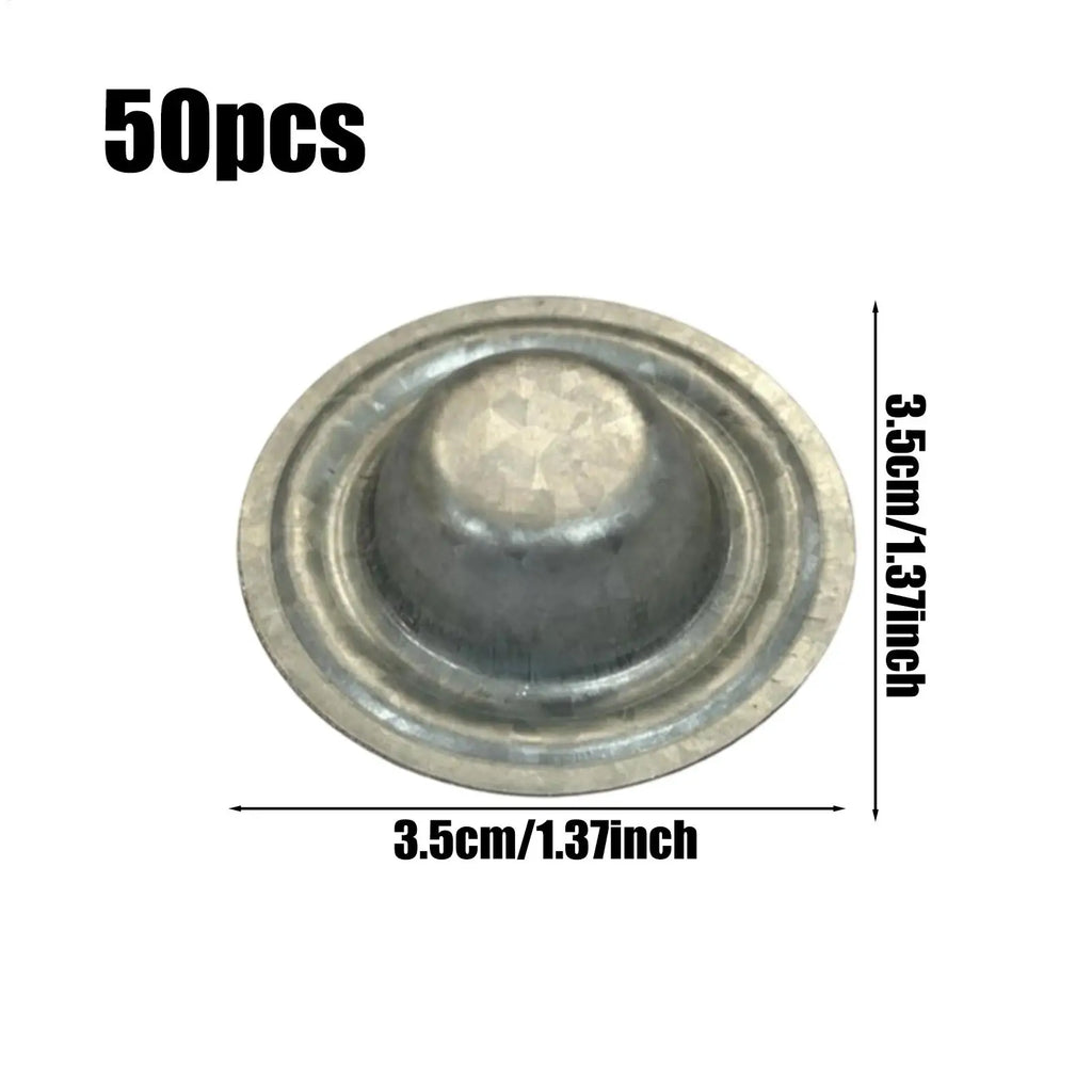 50-Pack Metal Roof Screw Caps | Aluminum-Zinc Weatherproof Covers Roofing Screw Caps QXL