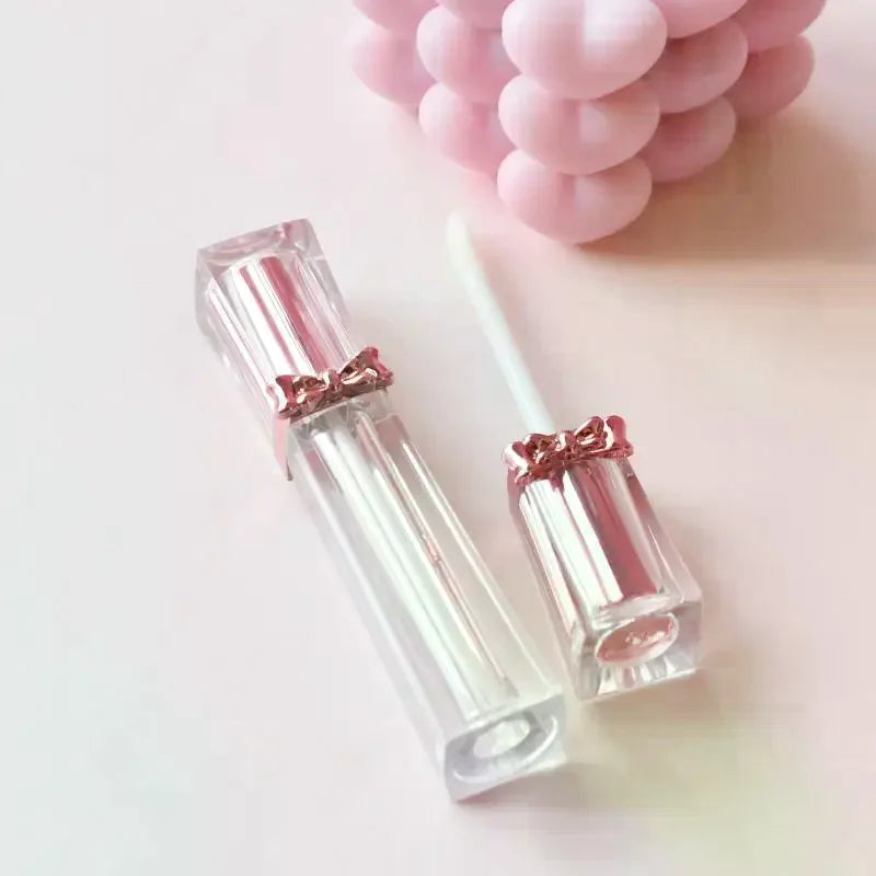 3.5ml Empty Lip Gloss Tube | DIY Rose Gold Bowknot Container Lip Gloss Container QXL