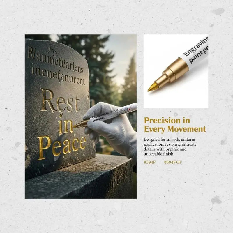 Granite Headstone Engraving Marker Pen | Waterproof Stone Ink Stone Engraving Marker QXL