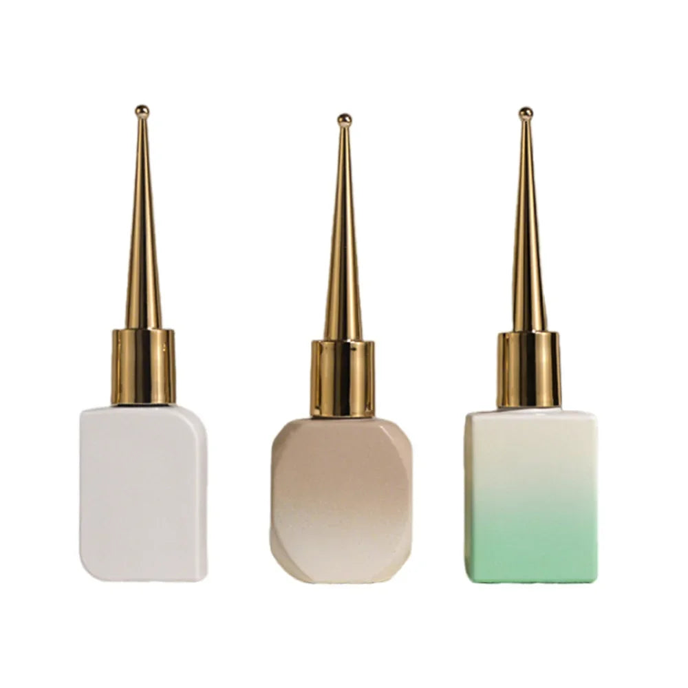 Glass Cuticle Oil & Nail Polish Bottles 12ml 15ml Empty Refill Nail Polish Bottle QXL