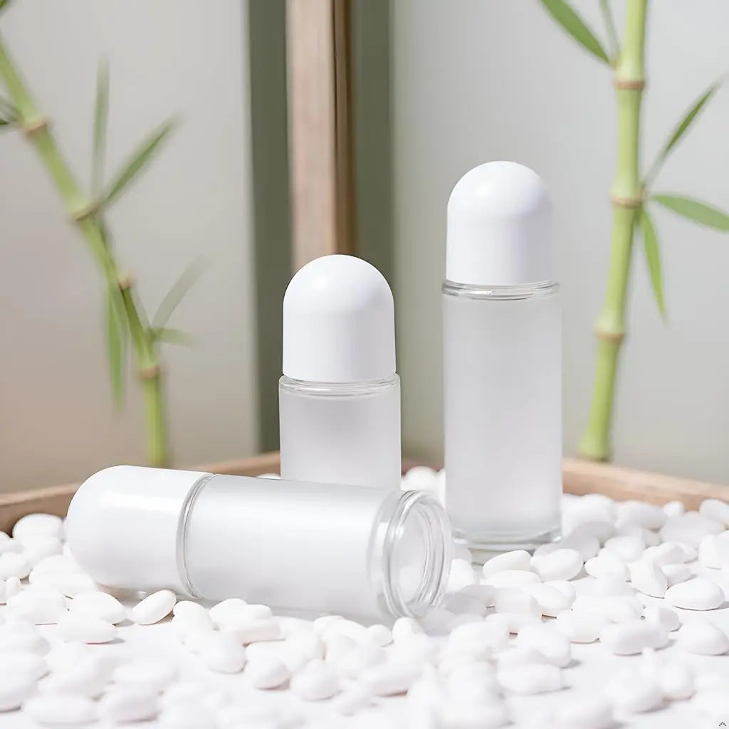 2-Pack 50ml Glass Roll-On Bottles | Refillable Roller Ball Glass Roller Bottle QXL