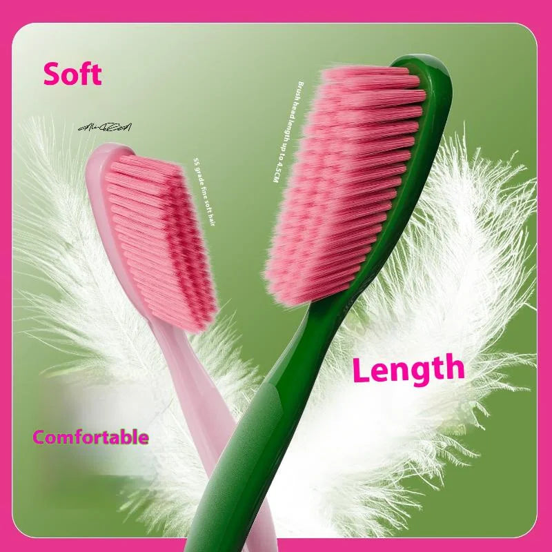 Long-Head Soft Bristle Adult Toothbrush | 1 or 3 Pack Adult Toothbrush QXL