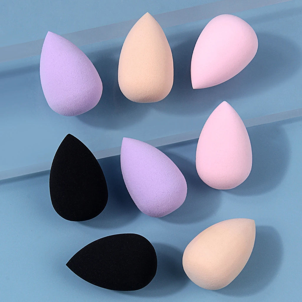 8-Pack Mini Teardrop Makeup Sponges | Multicolor Concealer Set Makeup Sponge Set QXL