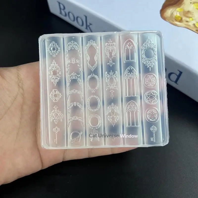 3D Silicone Nail Art Mold | Retro Medieval Candlestick Design Nail Art Mold QXL 1PCS A