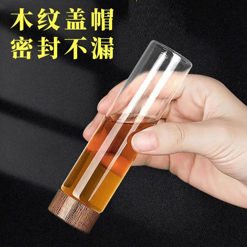 Mini Airtight Glass Storage Jars 10ml 20ml 30ml | Travel Organizer Glass Storage Jar QXL
