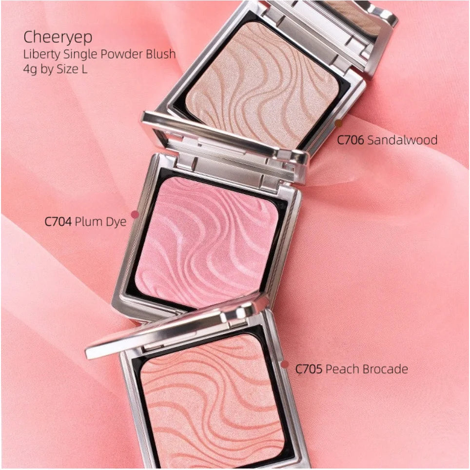 CHEERYEP Liberty Powder Blush 4g | Natural Glow Finish Powder Blush QXL