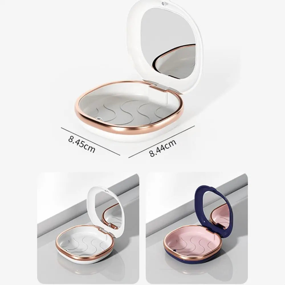 Portable Retainer Case with Mirror & Drain | Aligner Box Retainer Storage Case QXL