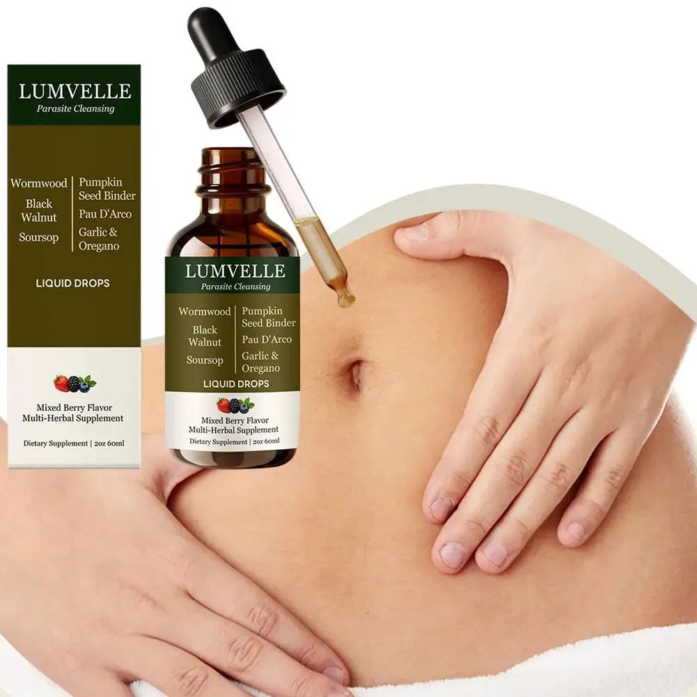 60ml Wormwood Herbal Drops | Zero Alcohol Gut Support Herbal Supplement Drops QXL