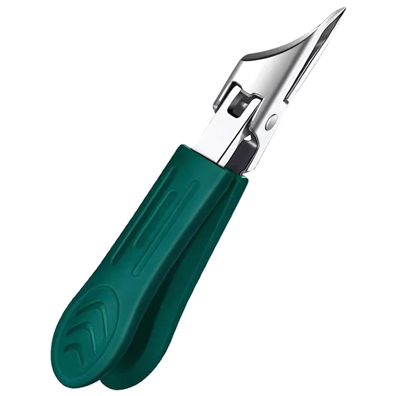Curved Stainless Steel Nail Clipper – Anti-Splash & Cuticle Remover Nail Clipper QXL B