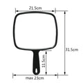 Large Salon Handheld Mirror – Professional Hairdresser Mirror Salon Hand Mirror QXL 21.5x31.5cm
