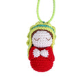 Handmade Crochet Doll Car Mirror Pendant | Cute Knit Ornament Car Hanging Ornament QXL S1