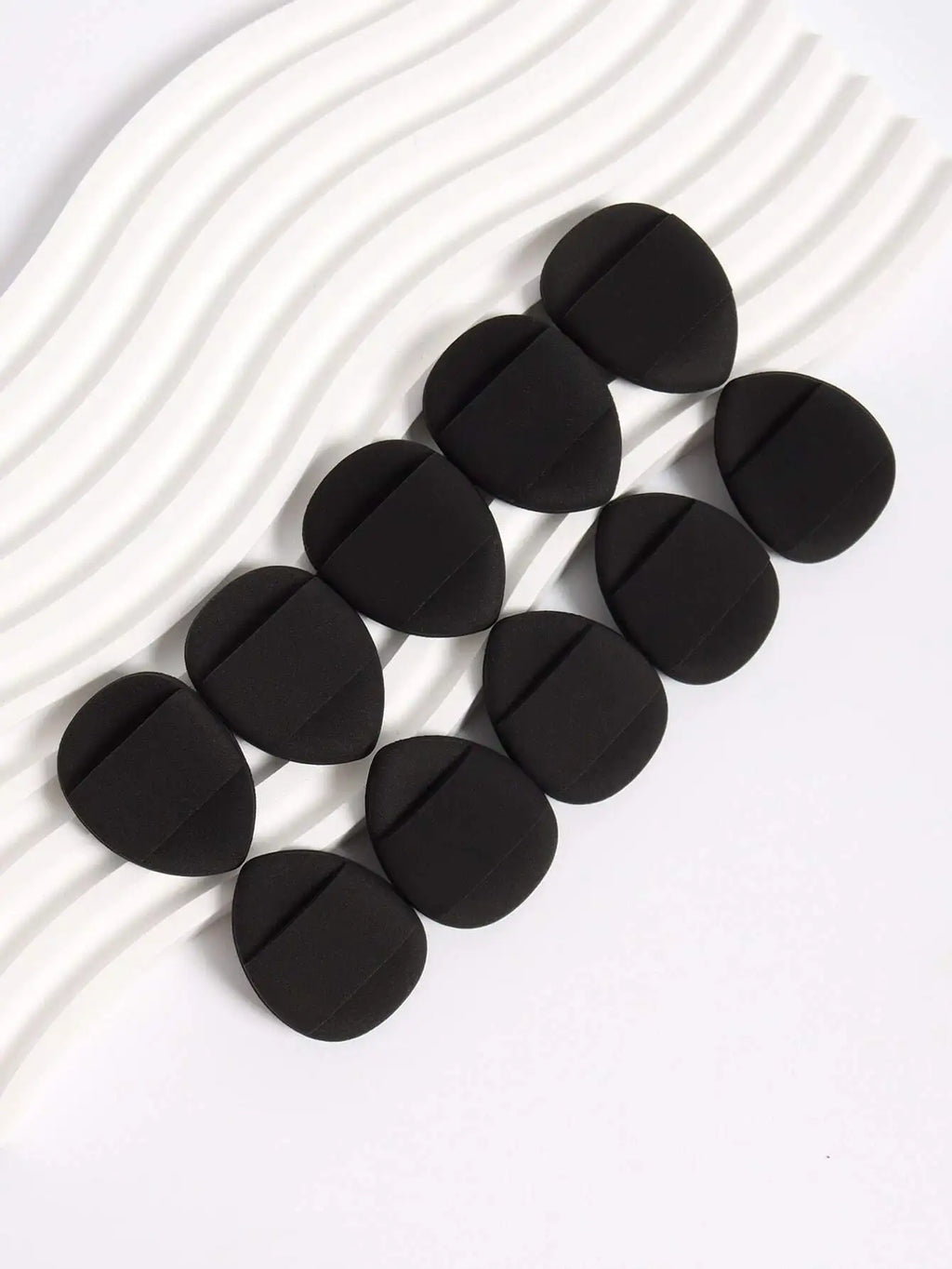10-Pack Mini Finger Makeup Puffs | Air Cushion & Latex-Free Makeup Puff Set QXL