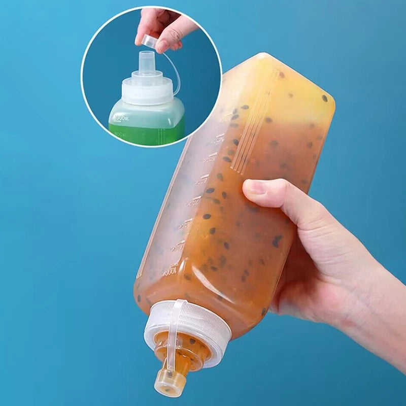 Squeeze Sauce Bottles 600–1000ml | Large Mouth Condiment Condiment Squeeze Bottle QXL
