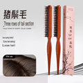 Wood Three-Row Teasing Comb | Anti-Static Fluffy Hair Styling Hair Teasing Comb QXL Two pieces