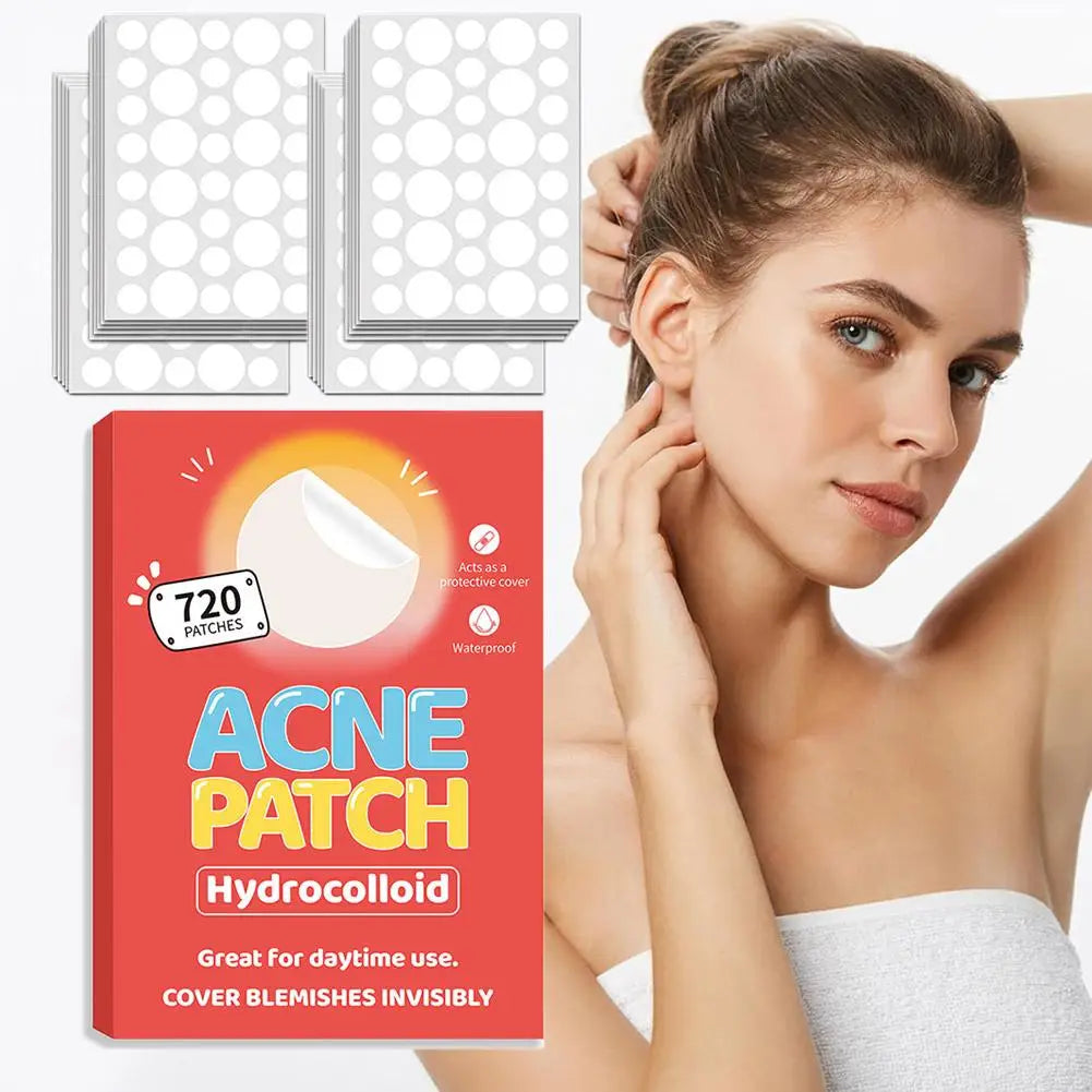 Acne Patches Mixed Shapes – Transparent & Colored Spot Treatment Acne Spot Patches QXL