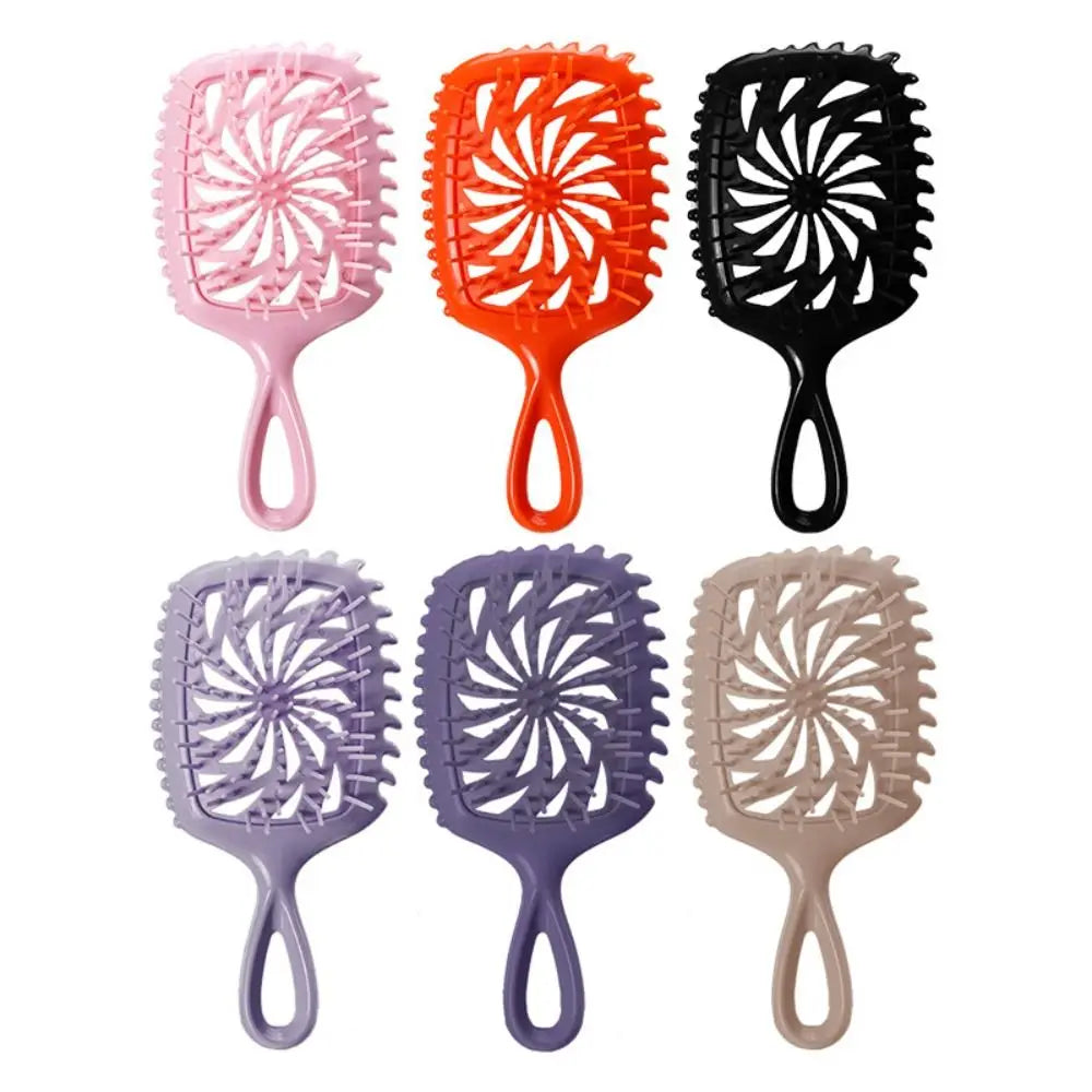 Portable Mini Anti-Static Hair Comb with Lanyard – Hollow Design Portable Hair Comb QXL