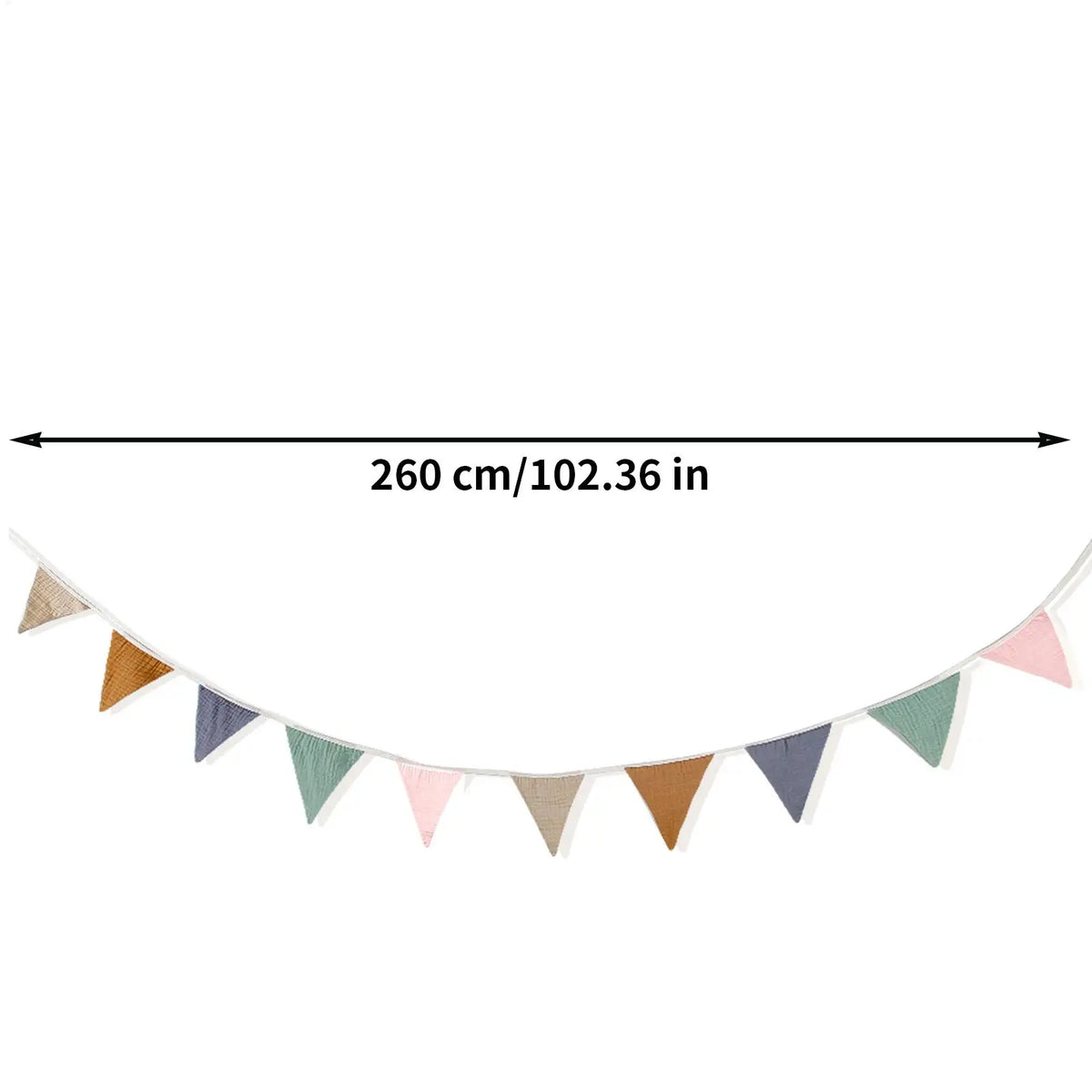 Colorful Triangle Bunting Banner – Party & Wedding Garland Party Bunting Banner QXL
