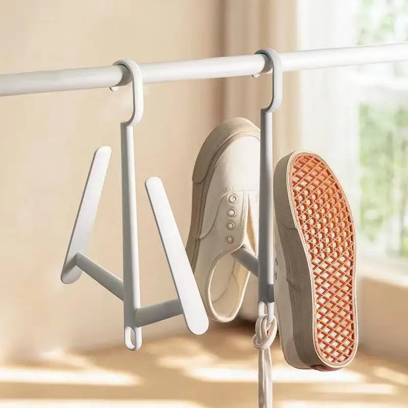 Hanging Shoe Drying Rack – Hook Holder for Balcony & Closet Shoe Drying Rack QXL