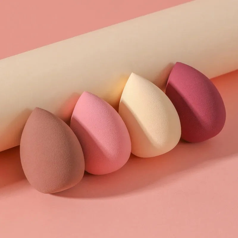 4-Pack Water-Expandable Makeup Blending Sponge Eggs | Wet & Dry Makeup Blending Sponge QXL