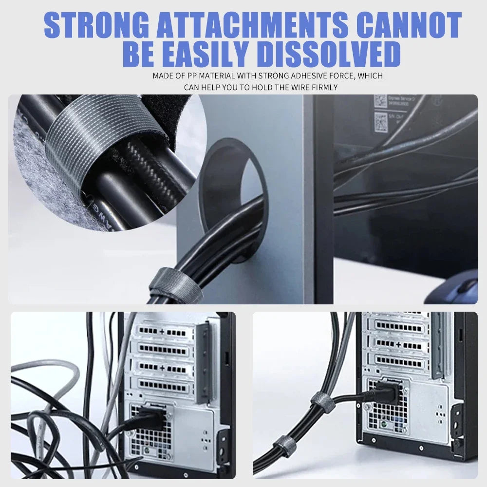 Adjustable Nylon Cable Management Clips & Wire Organizer Cable Management Clips QXL