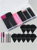 248-Pc Disposable Makeup Brush Set with Storage Box Disposable Makeup Set QXL Multicolor