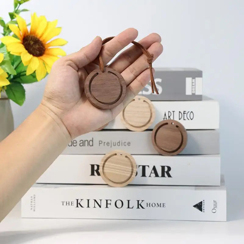 Handmade Wood Essential Oil Diffuser Pendant | Car & Home Wood Aroma Diffuser QXL
