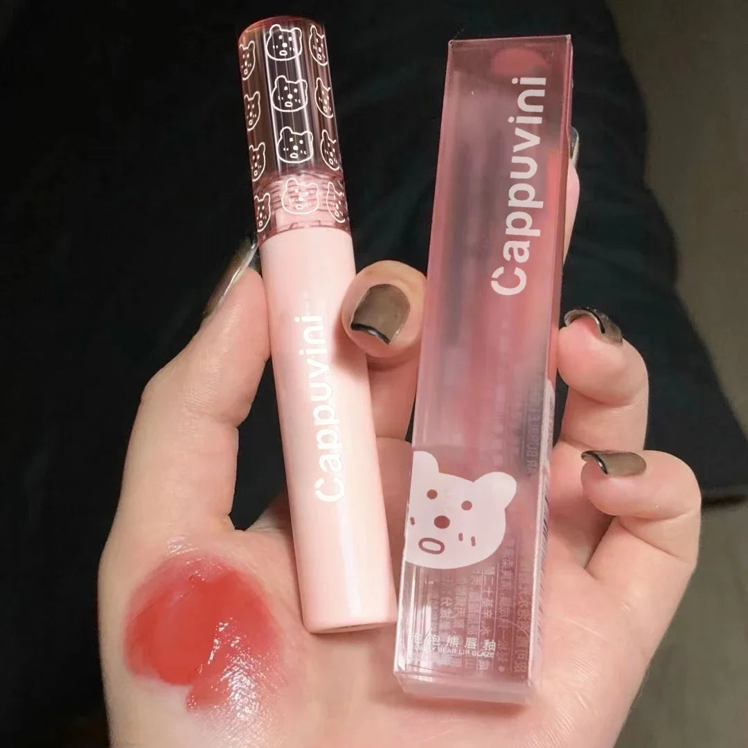 Cherry Pink Mirror Lip Gloss & Lip Oil | Waterproof Tint Lip Gloss & Lip Oil QXL