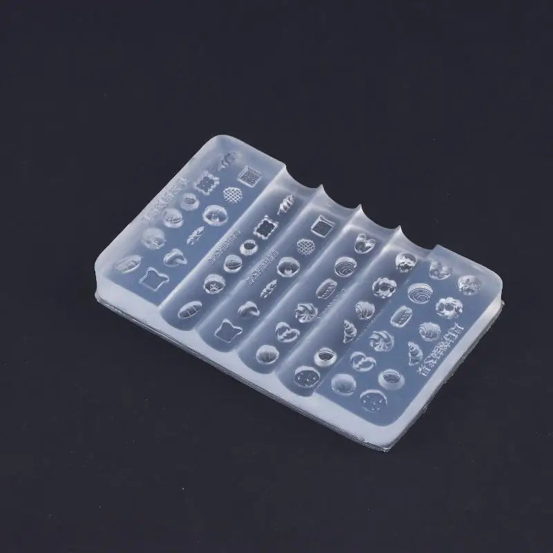 3D Bread Dessert Silicone Nail Art Mold | DIY Resin Craft Nail Art Silicone Mold QXL